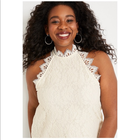 BRAND NEW!!! Maurices Lace Halter Top - Picture 5 of 7